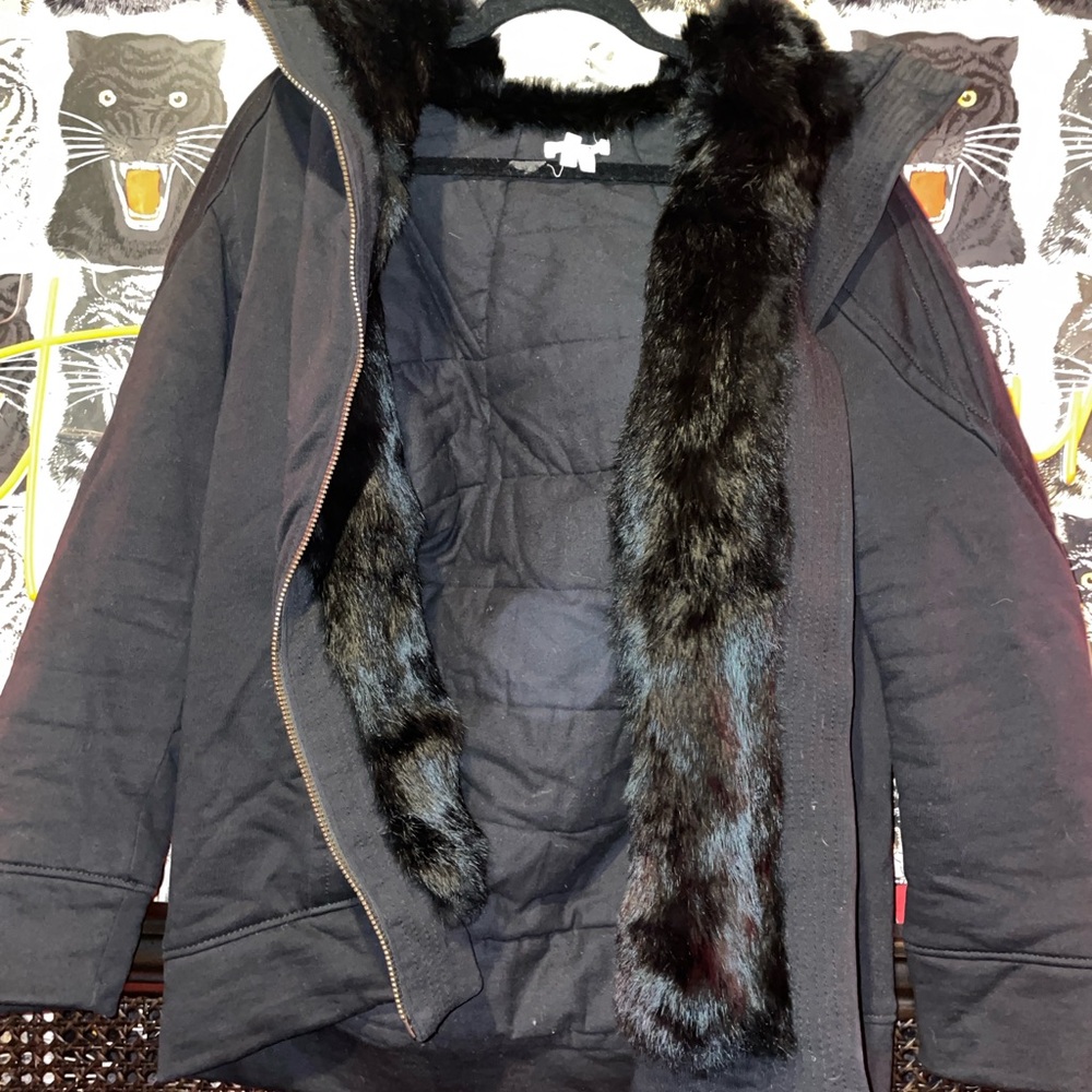 Helmut Lang Fur Trim Jacket